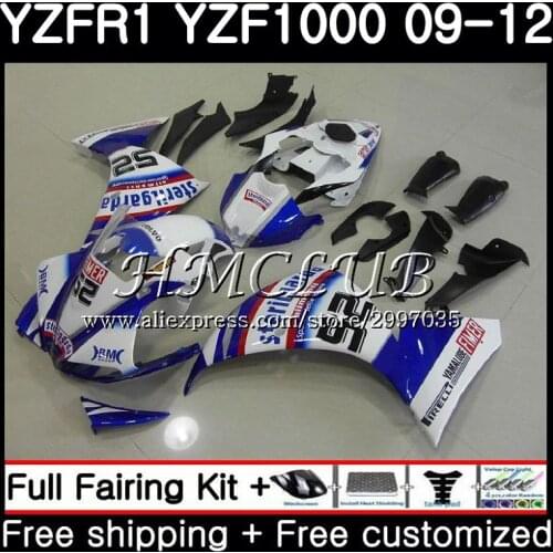 Bodys For YAMAHA YZF-1000 YZF R1 2009 2010 2011 2012 9HC17 YZF-R1 Stock blue YZF 1000 R 1 YZF1000 YZFR1 09 10 11 12 Fairings