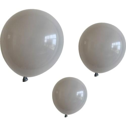 5inch 10inch 12inch 18inch 24inch Large Big Grey Balloons Round Latex ballons Arch Baby Shower Wall Backdrop Decoration