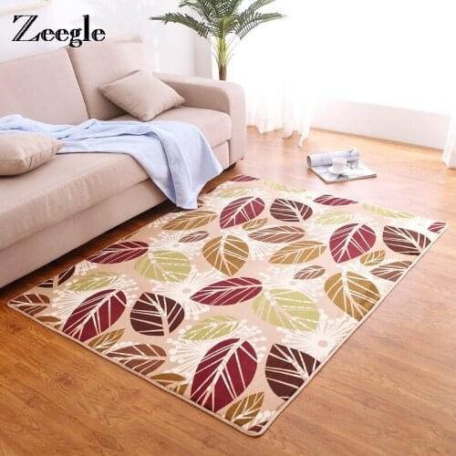 Zeegle Coral Fleece Large Living Room Carpet Anti-slip Bedroom Floor Carpets Home Decor Parlor Ding Room Rugs Welcome Door Mats