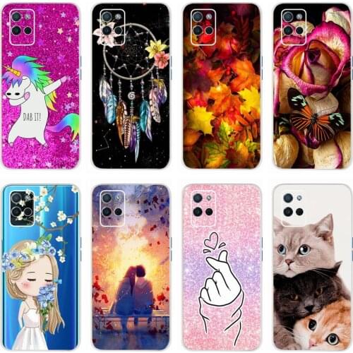 For Realme V11 5G Case Soft Slim Colorful Painted Back Cover For Oppo Realme V11 5G Phone Case For Realme V11 5G TPU Funda 6.5