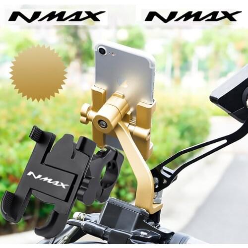 Aluminum Alloy Motorcycle Handlebar Phone Holder Stand Mount For YAMAHA N-MAX 155 NMAX 155 2015-2021 Motorcycle Accessories