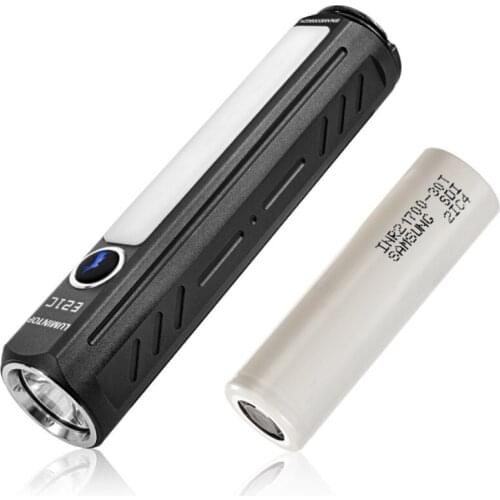 LUMINTOP E21C EDC Flashlight 1600lm SST40 Dual LEDs Type-C USB Rechargeable Mini Torch by 21700 Battery Magnet Tail Work Camp