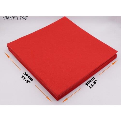 CMCYILING Red Series Felt Craft 3 mm Felt Sheet Polyester Fabrics For Diy Decoration Scrapbooking Fieltro Feltro textiles