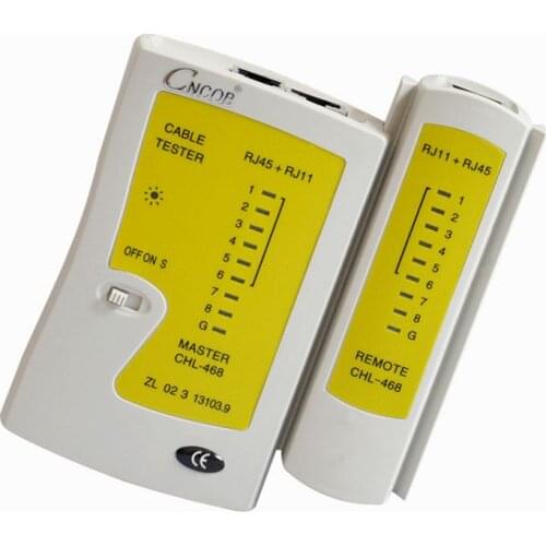 CNCOB CHL468 multifunctional network cable tester, RJ45 / RJ11 telephone line and Internet survey line tools