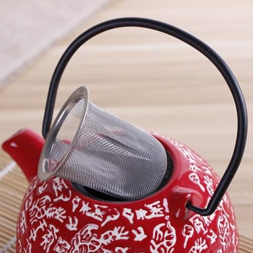 New Reusable Stainless Steel Mesh Tea Infuser Tea Strainer Teapot Drinkware Tea Leaf Spice Filter Kitchen Accessories