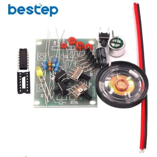 20S 20 Seconds DC 3-5V Voice Sound Recording Recorder Module Kit ISD1820P DIY Kits Precise Talking Music Audio Recordable