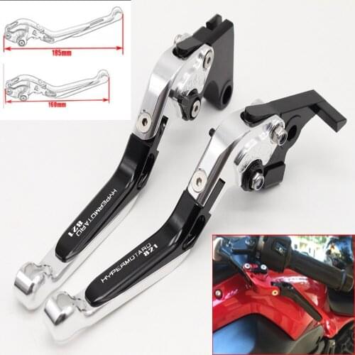 Motorcycle CNC Adjustable Foldable brake Clutch Levers for Ducati HYPERMOTARD 821 HYPERSTRADA 2013-2015 Logo HYPERMOTARD 821