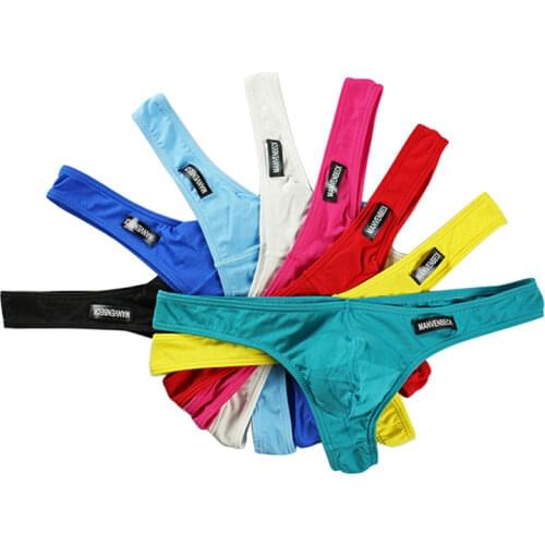 Men G String and Thong Bikini Sexy Gay Men Underwear Tanga Hombre Underpants Erotic Penis Pouch Sissy Male Panties