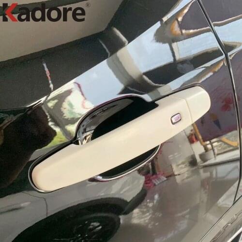 Door Handle Cover Trim For Chevrolet Blazer 2019 2020 Carbon Fiber Car Styling Decoration Covers Sticker Exterior Accessories