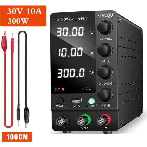 30V 10A Bench Power Supply Voltage Stabilizer Regulator Adjustable Source 120V 3A 5A for Phone PC Repair Switch 220 V Or 110V