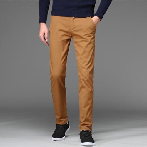 DEE MOONLY 2020 new arrival Male casual pants male mens clothing trousers mens slim straight casual trousers 4 colors
