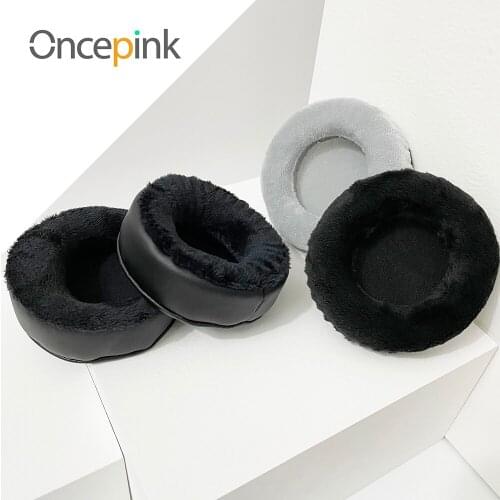 Oncepink Replacement EarPads For ISK HD9999 HD-9999 Headphone Thicken Velvet Ear Cover Repair Parts Earphones Accessories