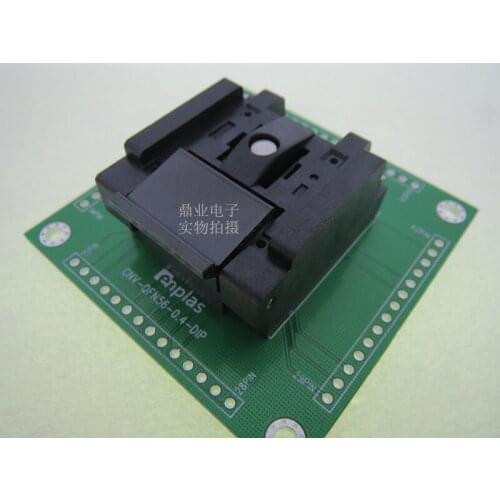 Clamshell QFN56/DIP VQFN56 MLF56 7*7mm spacing 0.4mm IC Burning seat Adapter testing seat Test Socket test bench in stock