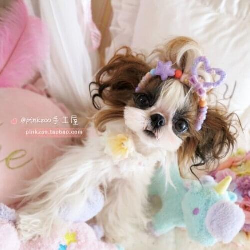 Hand hoop pet soft sister wind Pet headband accessories pet clip pet grooming supply