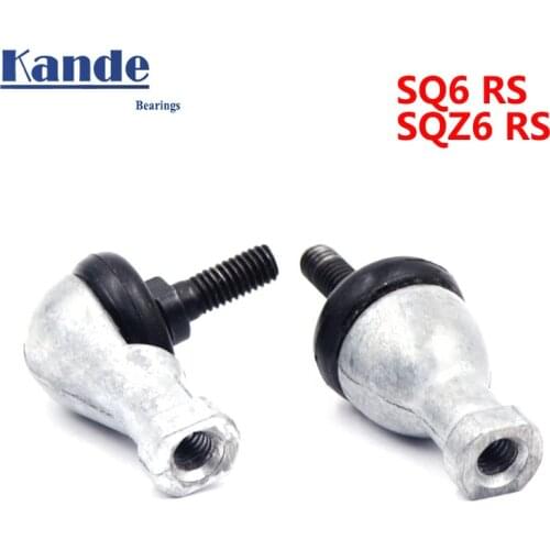 High quality 4 pcs Straight rod SQ6RS or curved rod L type SQZ6RS SQ6-RS 6 mm single ball head end joint bearing SQ6 SQZ6