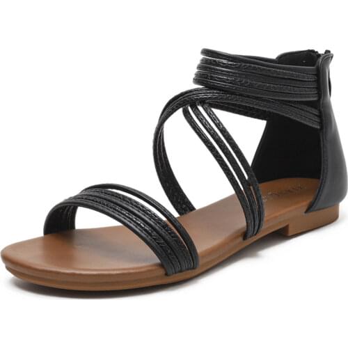 Women Sandals 2021 Adut Beach Shoes Summer New Flat Sandals Ladies Casual Plus Size Sandals High Quality Sandals Bohemia Style