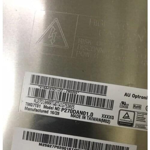 LCD Screen P270DAN01.0 P270HVM01.0 P270HVN01.0 P270HVF02.0 27 Inch Dispaly Panel