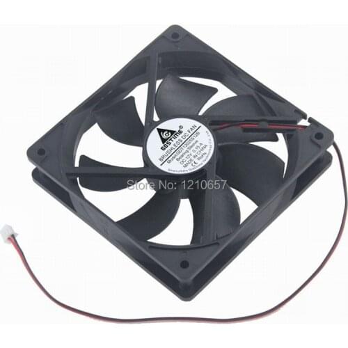 1pcs Gdstime DC 2Pin 12V Plastic Brushless Heatsink Fan 120mm 120x25mm 12cm 12025
