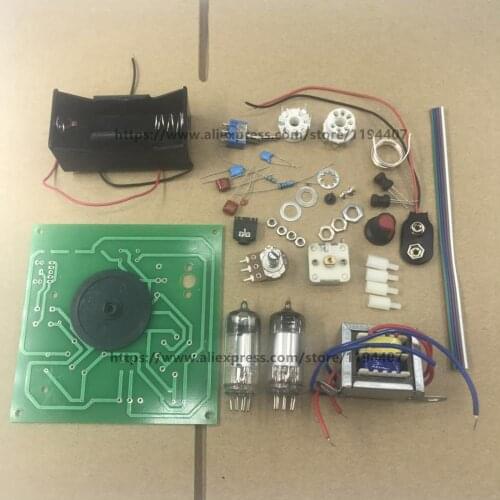 1PCS/LOT DC two lamp PCB Board tube radio kit DC two light FM tube radio kit PCB board best quality