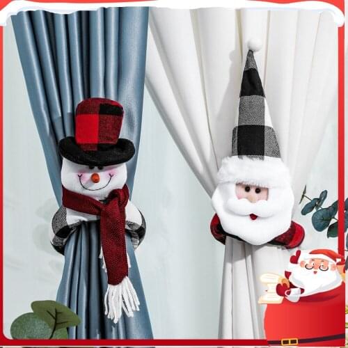 1PC Christmas Curtain Tieback Curtain Holder FastenerTie Backs Children Room Home Decoration Accessories Holdback Curtain Straps