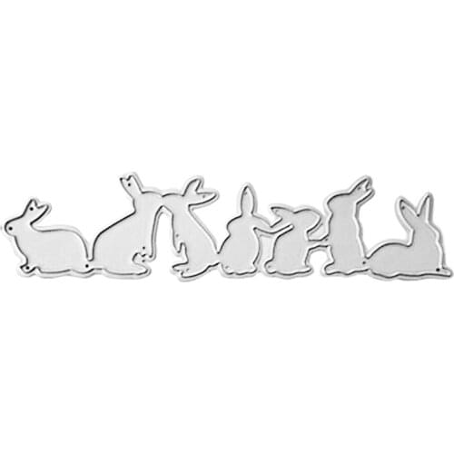 2021 New Easter Rabbit Metal Cutting Dies Stencil Scrapbooking DIY Album Stamp Paper Card