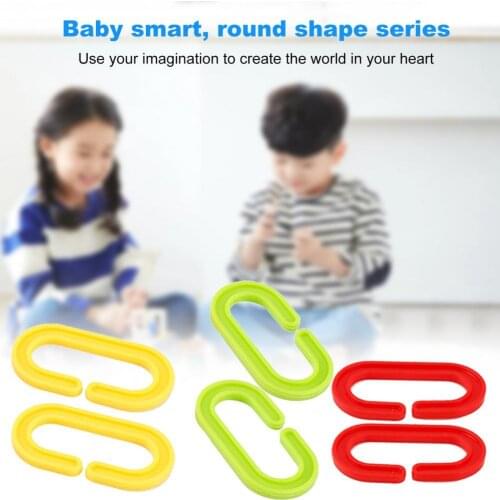 30Pcs/Set Interactive C Clip Link Toy Early Education Funny Educational Plastic C Clip Hook Link Toy for Kids Early Education
