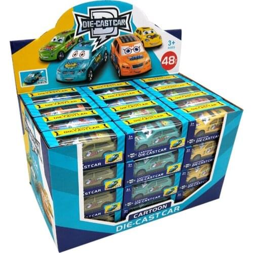 48pcs 1/64 Alloy Suv Car Model Diecasts Vehicle Toys For Kids Pull Back Metal Auto Racing Car Children Toy Gifts