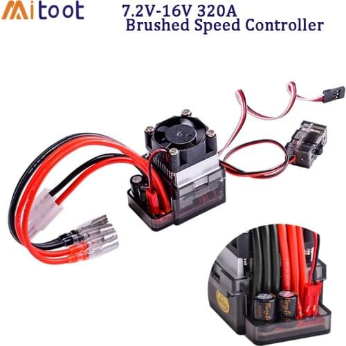 7.2-16V High Voltage ESC 320A Brushed Speed Controller Fan For RC Car Truck Boat