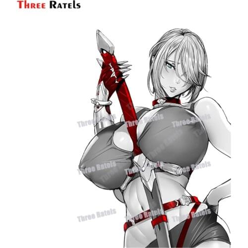 Three Ratels A465 Kurumi Sakazaki Ttaimanin Funny Anime Refrigerator Suitcase Skateboard Mobile Phone Stickers Car Auto Decal