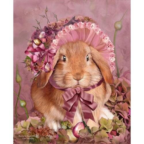 Diamond Embroidery Rabbit 5D DIY Diamond Painting Mosaic Crafts Cross Animal Home Decor Full Round Needlework Christmas Gift