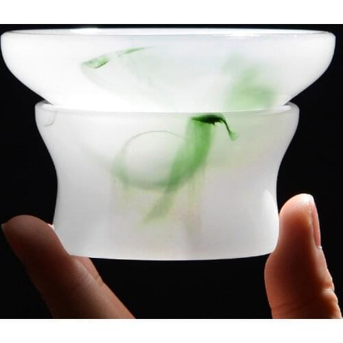Tea Strainer Jade Porcelain Filter Chinese Kung Fu Tea Set Accessories Teaware Creative Tea Leak Coffee Milk Filter Decoration