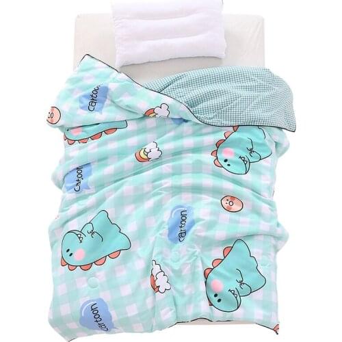 2021 New Washed Cotton Printed Flower Childrens Summer Quilt Is Soft And Comfortable, And Can Machine 120 * 150cm