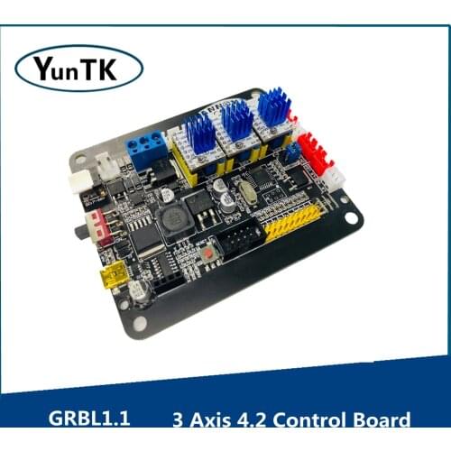 GRBL1.1 Stepper Motor Driver, 3 Axis 4.2 Control Board ,TMC2208 Driver, Support Offline for CNC3018 Router, Laser Engraver