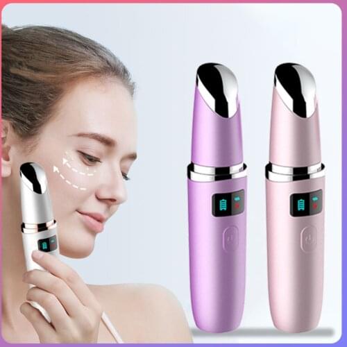 Electric Eye Massager Vibration Anti Wrinkle Heated Care Remove Dark Circle LED Screen Beauty Eye Face Care Pen Massage Devic