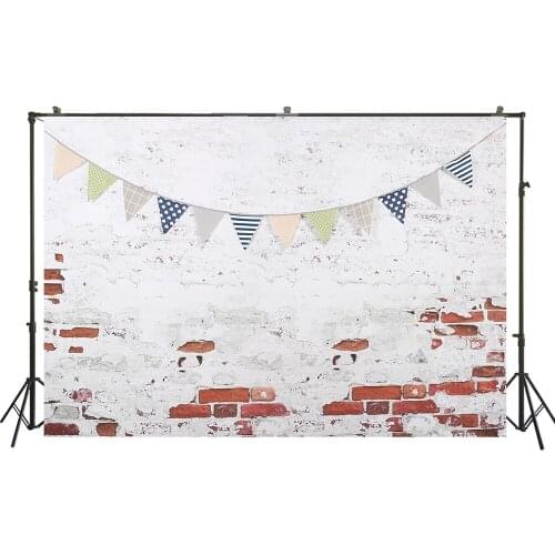 HUAYI Photography Backdrops Grunge Brick Wall Newborn Studio Portraits Photobooth Background Peeling Wall Photo Backdrop W-7634