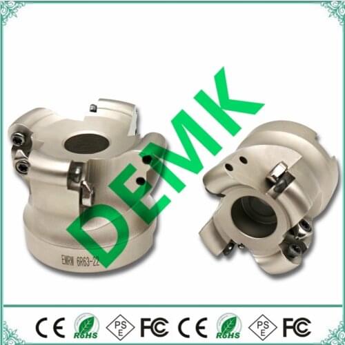 Milling discs EMRW 6R 50 22 4T Face Mill Indexable Milling Cutter Holder CNC Lathe Machine Tool for RPMT1204 Round Inserts