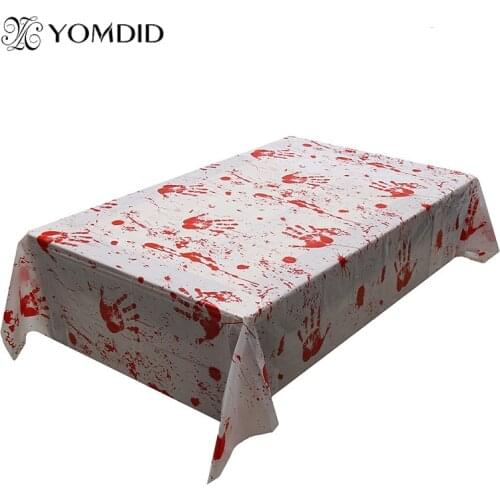 Halloween Bloodstaining Tablecloths For Haunted House Horror City Scary Party Decorations Halloween Bloodstaining Tablecloths