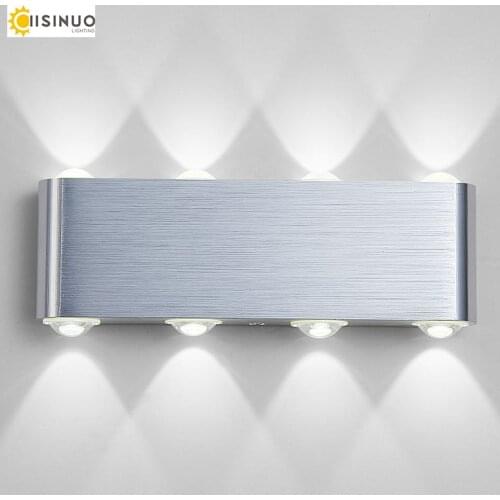 IISINUO Modern Creative LED wall lamp up down Rounded shaped luminaire 6W 8W AC110v-240v for bedroom corridor living room decro