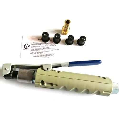 JL portable sand blast gun with 4 pieces sand blasting nozzles 1 piece blasting hose joint for 5gallon sandblaster