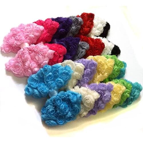 Large Chiffon Fabric Hair Bows Baby Bows Clips Girls Kids Bows With Double Prong Lined Clips 1PC Free Shipping