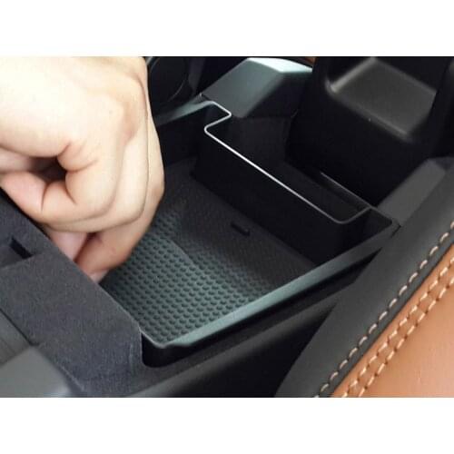Black Car Armrest Storage Box Glove Phone Tray with Logo Mat Fit for Volvo S60 S60L V60 XC60 2009-2017 Auto Accessories Styling