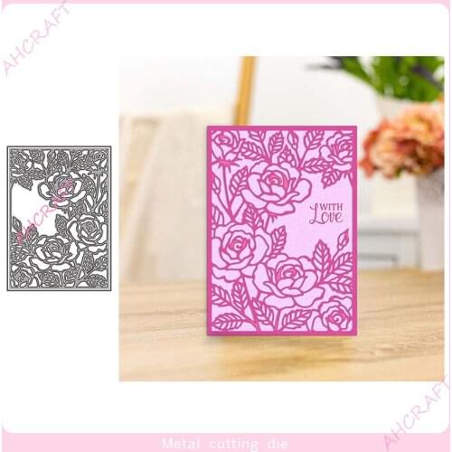 Flowers Frame Metal Cutting Dies for DIY Scrapbooking Photo Album Decorative Embossing PaperCard Crafts Die2021