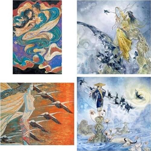 5D Diy Diamond Painting Kit Myth Art Handwork Painting Full Square Round Mosaic Cross Stitch Paint Home Decor Gift KitXN1092