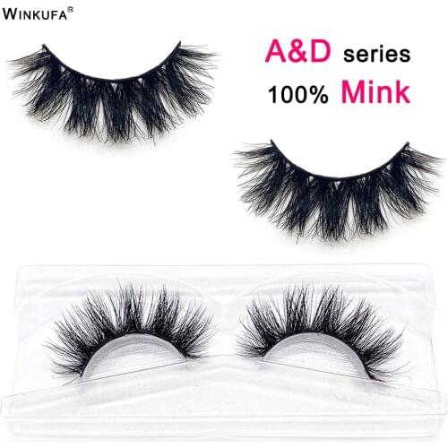 16mm Mink Lashes Without Box Eyelash Extension Natural Fluffy Six Forks Makeup Tools Maquillaje Fastest Delivery 3D Eyelashes