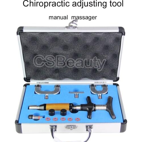 New Chiropractic Adjustable Tool Spine Back Instrument 4 Heads Mechanic Therapy Adjust Vertebration Body Beauty