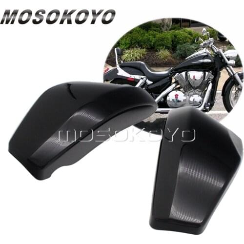Black ABS Left + Right Battery Side Cover Fairing For Honda VTX1300 2003-2009 Cruiser VTX 1300 R/S/C/T Retro Spoke Tourer Custom