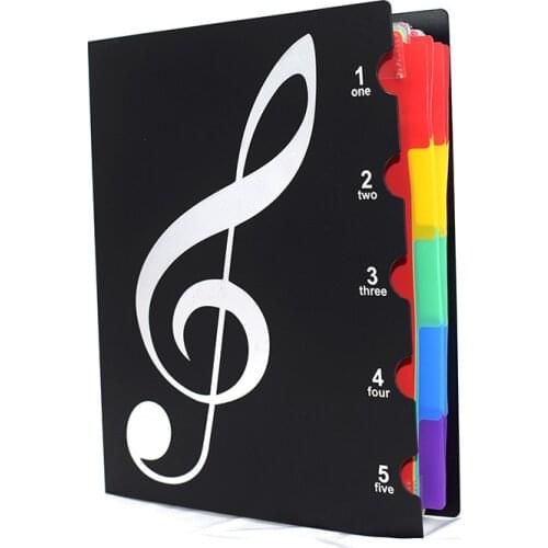 Creative A4 Music Book Folders Piano Multi Function Score Practical File Document Storage Holder With 20 Pages