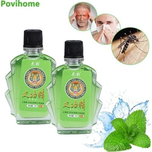 1Pcs 6ml Original Tiger Balm Cooling Oil Mint Extract Relieve Headache Dizziness Stuffy Nose Refreshing Anti-Itching Plaster