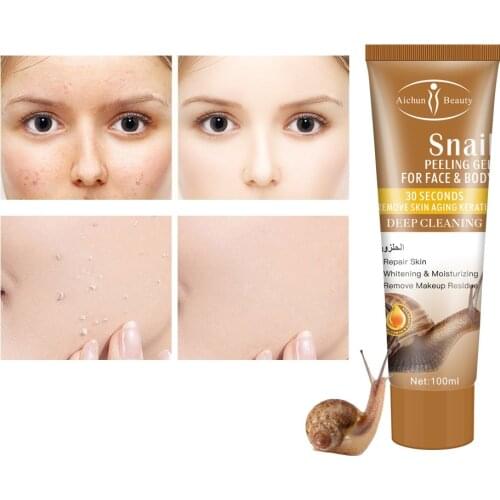 Snail peeling gel for face body Exfoliating Moisturizing Repair facial exfoliation Oil-control Anti-Wrinkle face cream