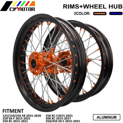 Front Rear Wheels Rims Hubs Spacers For KTM SX125 150 250 XC250 SX250F SXF250 XC250 XC350 XCF250 SXF 350 450 2015-2020 2021